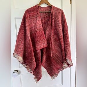 Vintage British made wool shawl